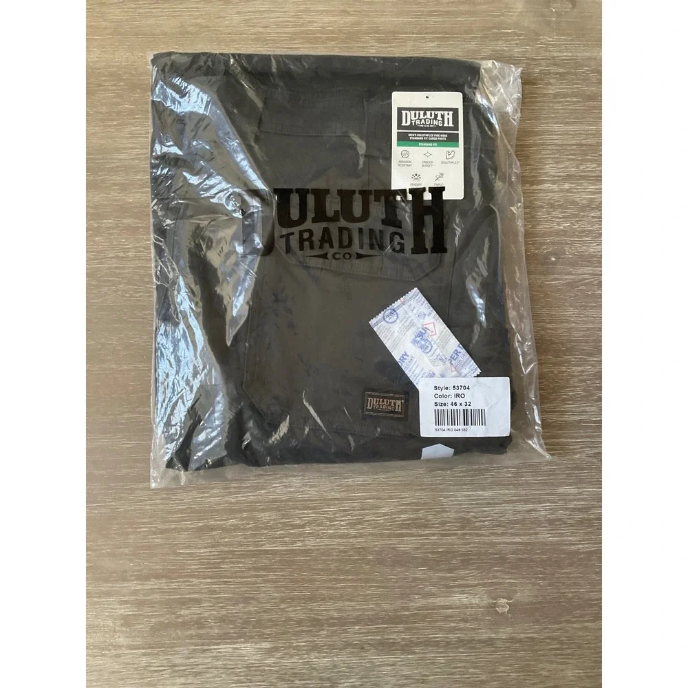 Duluth Trading Co Cargo Pants Iron 46x32 New With Tags